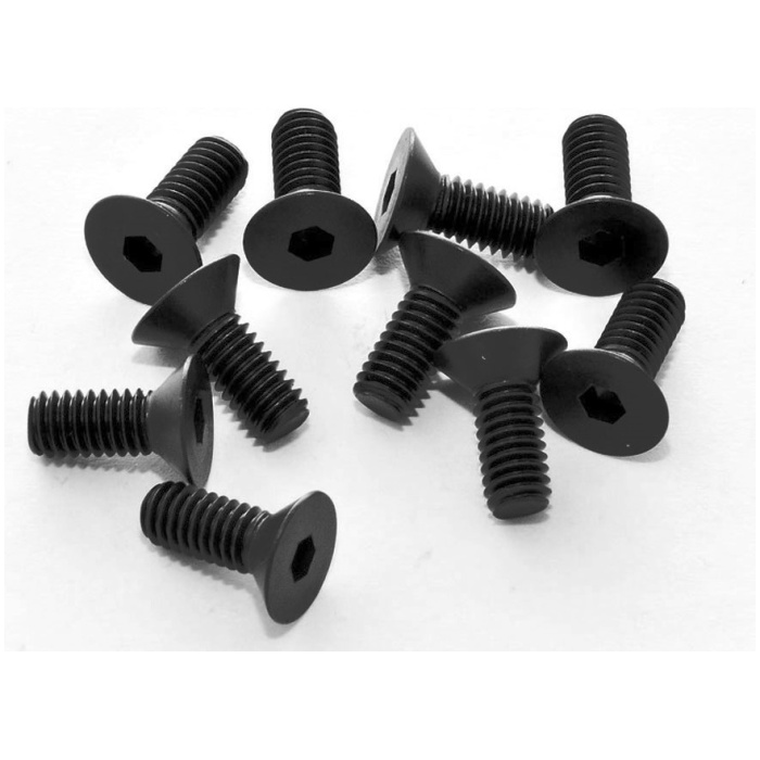 Flat Head Screw M4x10 Hex Socket (10) Hobao - Image 1