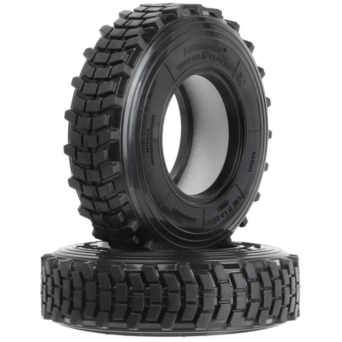 1.9" Trophy Classic Scale Crawler Tire Gekko Compound 3.82"x1.0" 97x26mm (2) Boom Racing - Image 1