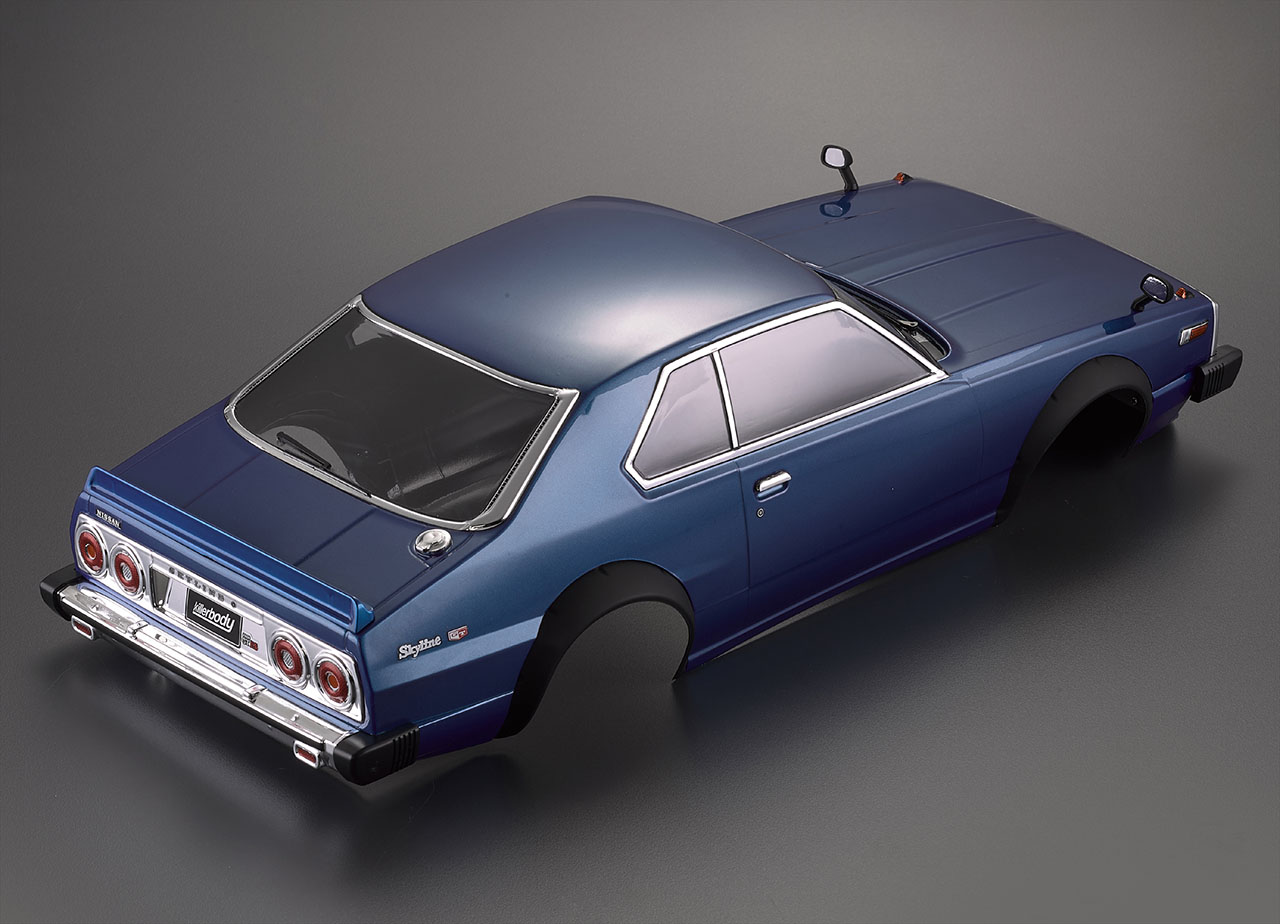 Carroçaria 1/10 RC 1977 Skyline Hardtop 2000 GT-ES Finished Body Blue Printed Killerbody - Image 5