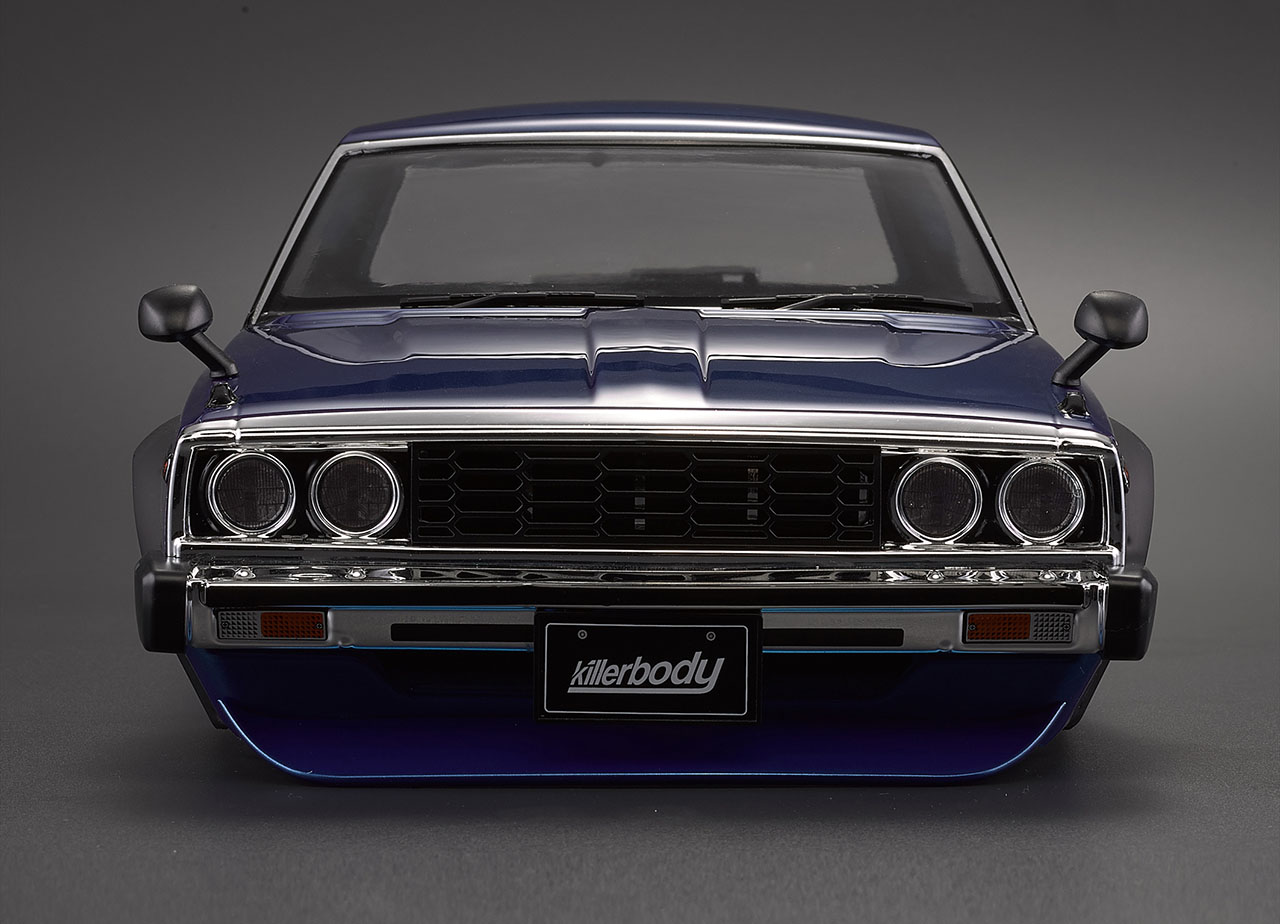 Carroçaria 1/10 RC 1977 Skyline Hardtop 2000 GT-ES Finished Body Blue Printed Killerbody - Image 4