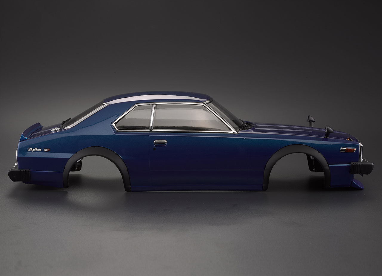 Carroçaria 1/10 RC 1977 Skyline Hardtop 2000 GT-ES Finished Body Blue Printed Killerbody - Image 3