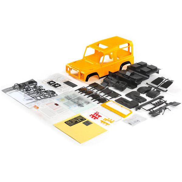 Carroçaria Rígida Defender D90 Hard Body 280mm WB Yellow Killerbody