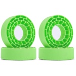 Silicone Rubber Inserts for 62-64mm 24mm 1.0" Tires Soft Green (4) Injora