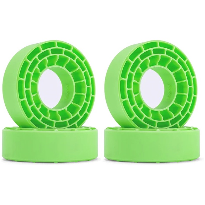 Silicone Rubber Inserts for 62-64mm 24mm 1.0" Tires Soft Green (4) Injora - Image 1