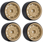Jantes 1.9" Beadlock Wheel Rims 1/10 Scale RC Crawler Yellow (4) INJORA