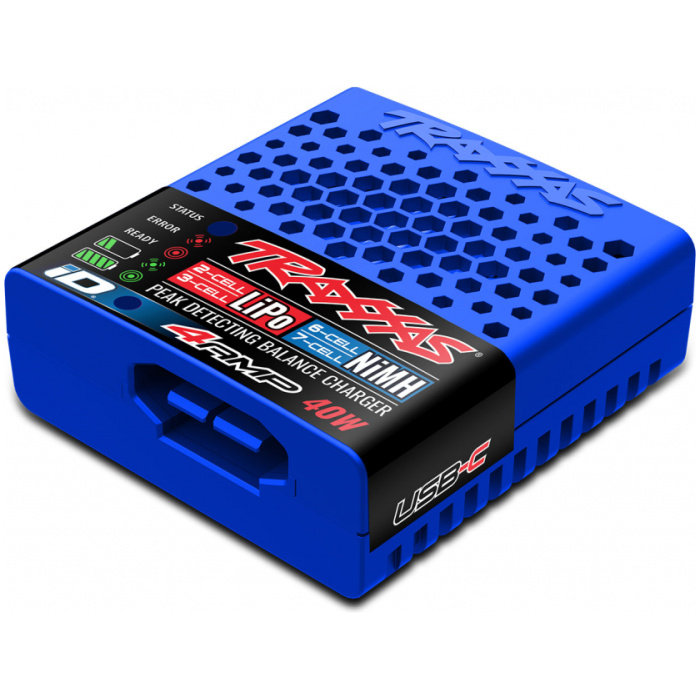 Carregador EZ-Peak 4A USB-C NiMH LiPo 2S 3S Traxxas - Image 1