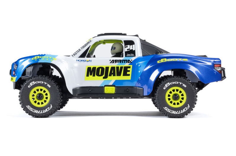ara2104t2-mojave-grom-mega-380-brushed-4×4-desert-truck-118-rtr-blue-white-arrma (2) MOJAVE GROM MEGA 380 Brushed 4X4 Desert Truck 1/18 RTR Blue White ARRMA - Image 4