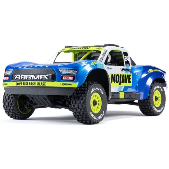 MOJAVE GROM MEGA 380 Brushed 4X4 Desert Truck 1/18 RTR Blue White ARRMA - Image 1