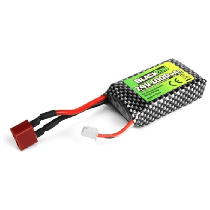 Bateria Pack LiPo 7.4V 1000mAh w/T-Plug Blackzon - Image 1