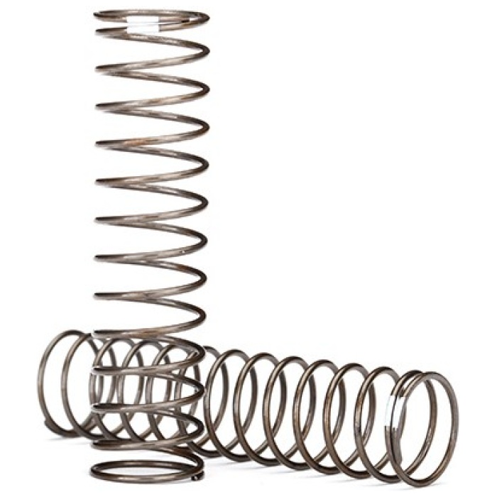 Springs shock natural finish GTS 0.30 rate white stripe (2) Traxxas - Image 1