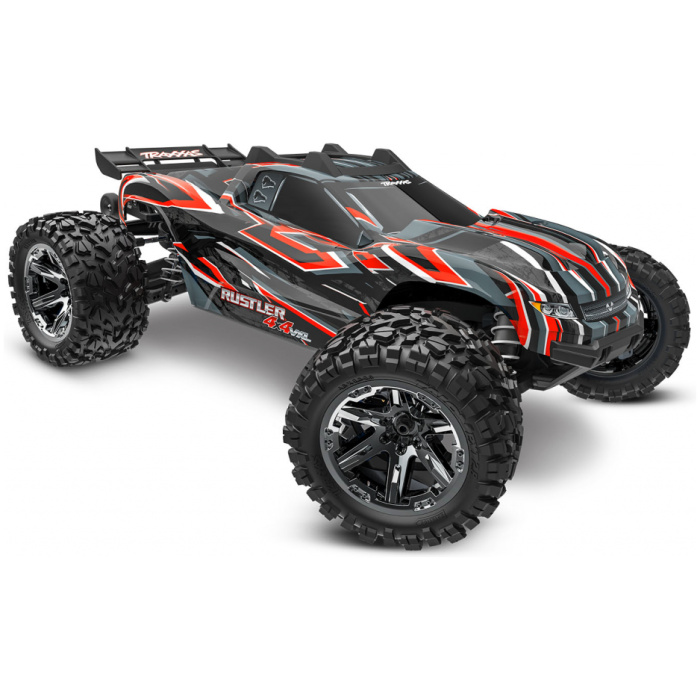 Rustler 4X4 HD VXL Brushless 1/10 Clipless Red Traxxas - Image 1