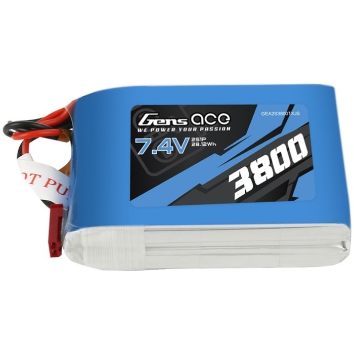 Bateria 3800mAh 7.4V 2S1P TX Lipo Battery JST-SYP Plug GENS ACE - Image 1