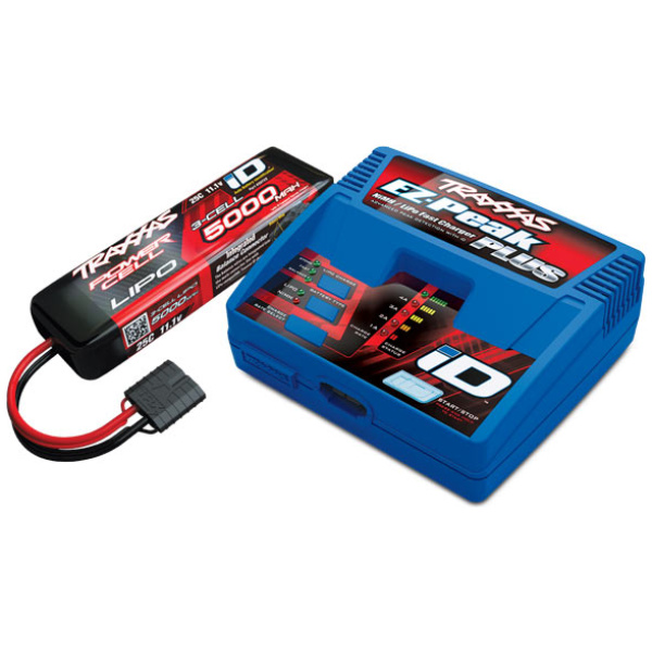 Combo Charger EZ-Peak Plus 4A NiMH LiPo + Bateria LiPO 5000mah 3S 11.1V Traxxas