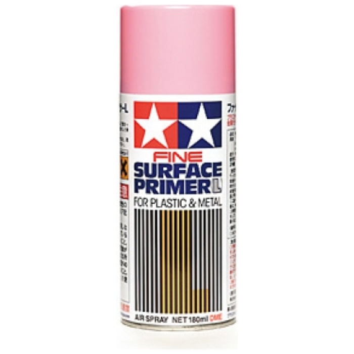 Fine Surface Primer L Pink Spray 180ml Tamiya - Image 1