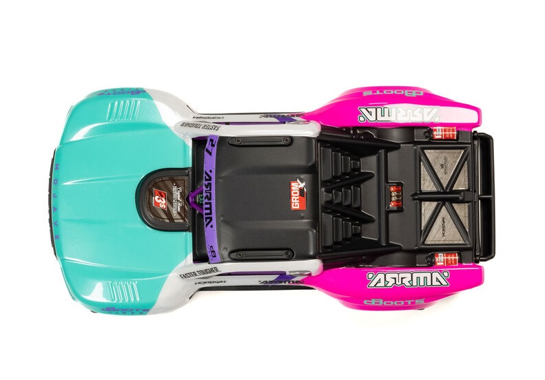 ara2304st1-mojave-grom-223s-brushless-4x4-small-scale-desert-truck-rtr-battery-charger-teal-arrma (3) MOJAVE GROM 223S Brushless 4X4 Small Scale Desert Truck RTR Battery Charger Teal ARRMA - Image 4