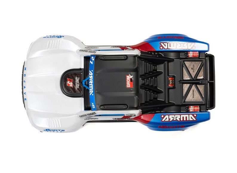 ara2304st2-mojave-grom-223s-brushless-4x4-small-scale-desert-truck-rtr-battery-charger-white-arrma (4) MOJAVE GROM 223S Brushless 4X4 Small Scale Desert Truck RTR Battery Charger White ARRMA - Image 5