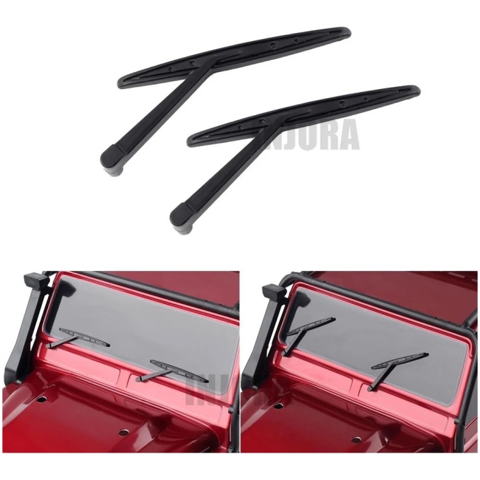 Black Plastic Wiper For 1/10 RC Crawler Car Traxxas TRX-4 (2) INJORA - Image 1