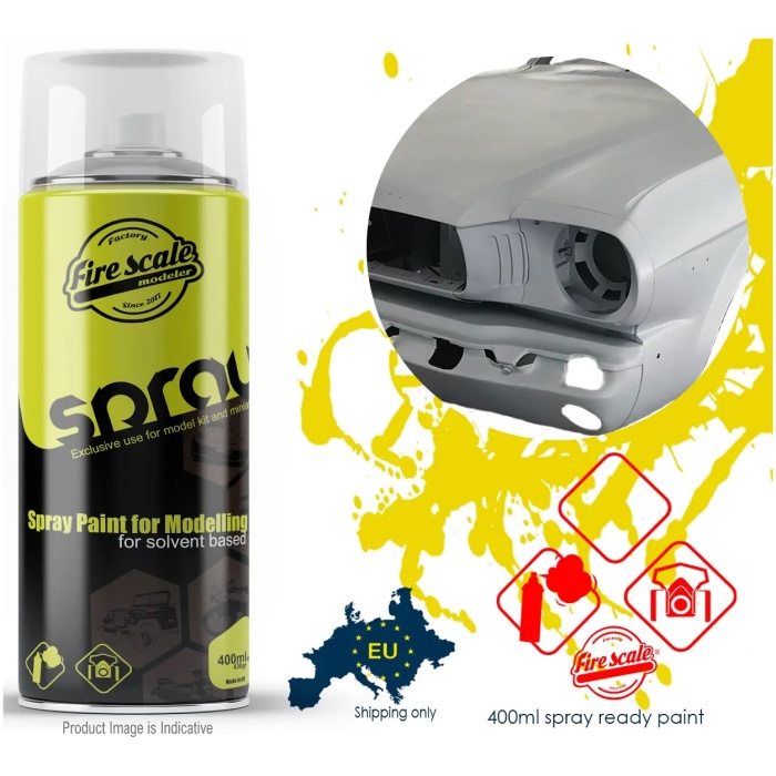 Grey Primer Spray 400ml Fire Scale Colors - Image 1