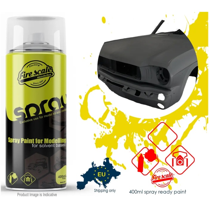 Dark Grey Primer Spray 400ml Fire Scale Colors - Image 1