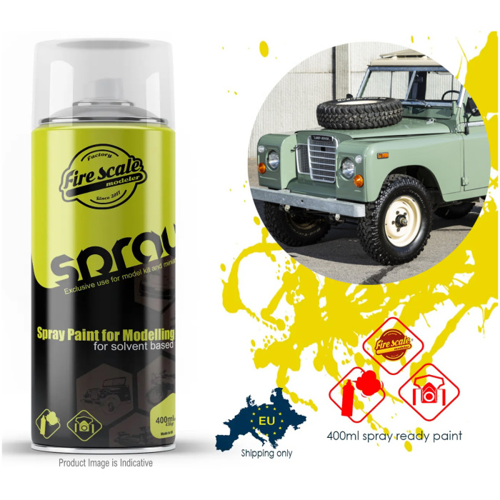 Pastel Green Land Rover Spray 400ml Fire Scale Colors - Image 1