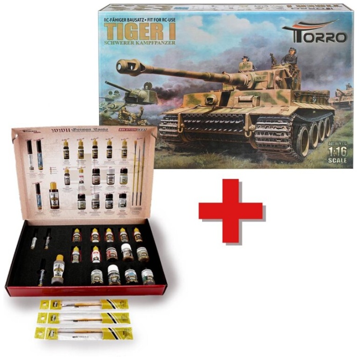 Militar Tank 1/16 RC Kit Tiger I + Solution Box Torro - Image 1