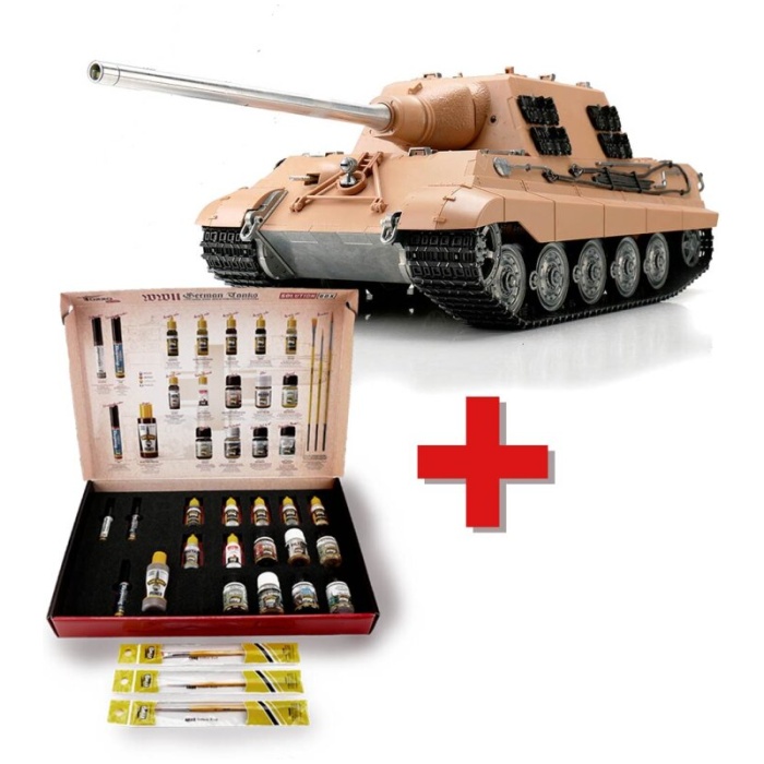 Militar Tank 1/16 RC Jagdtiger unpainted IR + Solution Box Torro - Image 1
