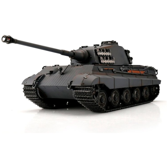 Militar Tank 1/16 RC Kingtiger grey IR Smoke Torro - Image 1