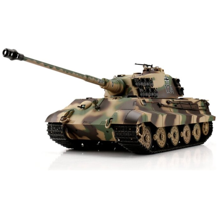 Militar Tank 1/16 RC Kingtiger camo Henschel Turret BB+IR (Metal Tracks) Torro - Image 1