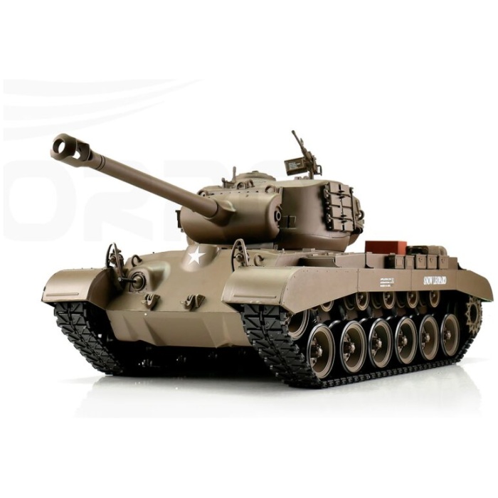 Militar Tank 1/16 RC M26 Pershing green BB+IR (Metal Tracks) Torro - Image 1