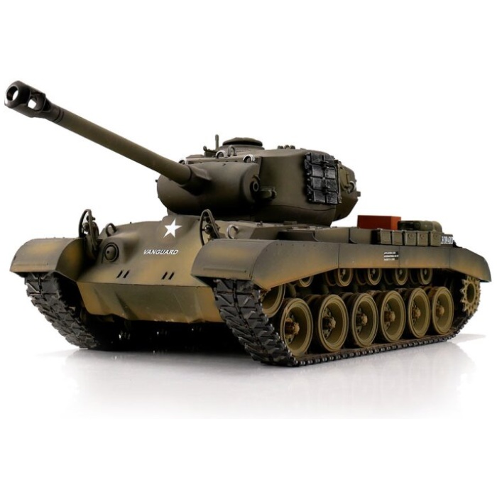 Militar Tank 1/16 RC M26 Pershing Snow Leopard green BB (metal tracks) Torro - Image 1