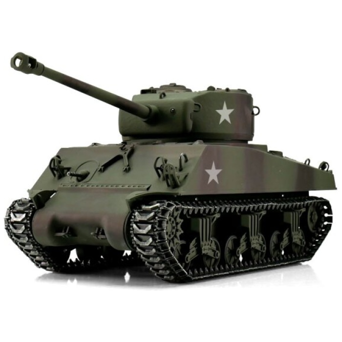 Militar Tank 1/16 RC M4A3 Sherman 76mm camo BB Torro - Image 1