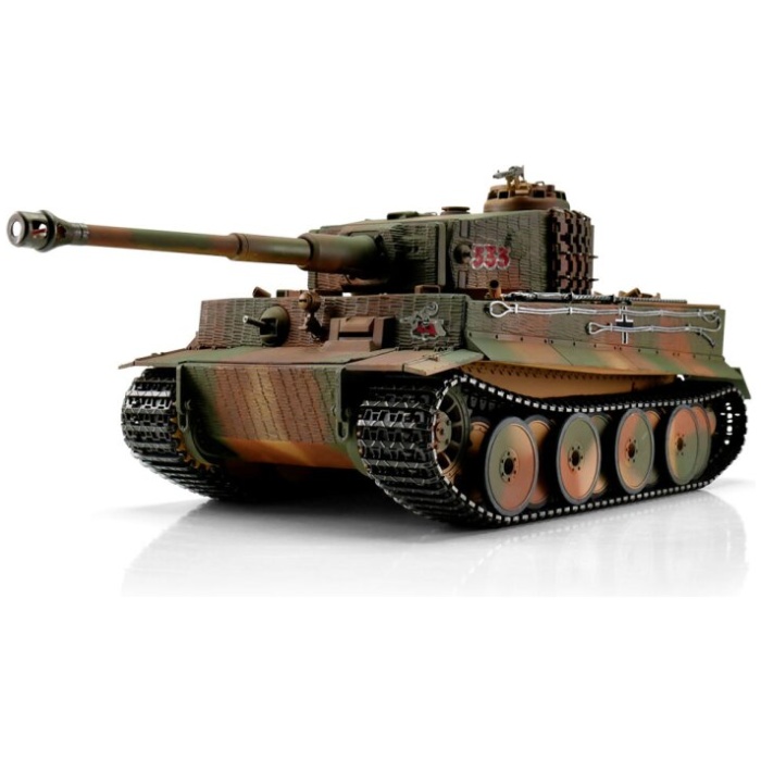 Militar Tank 1/16 RC Tiger I Middle Version camo IR Smoke Torro - Image 1