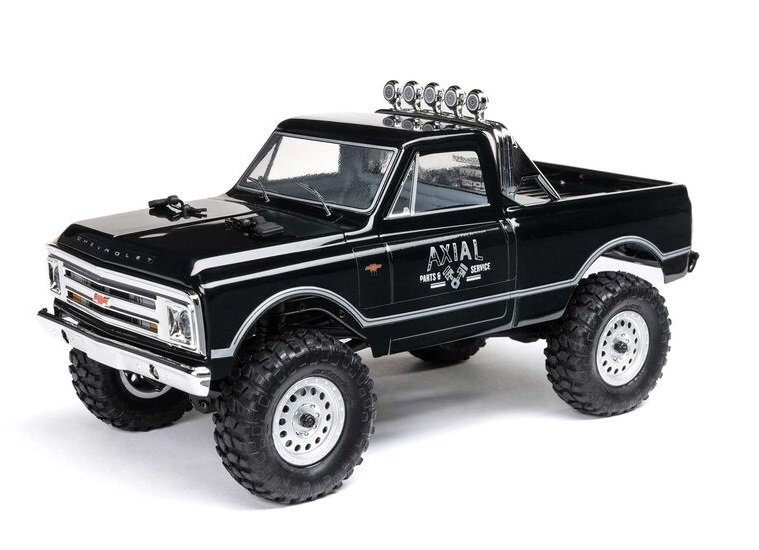 axi00001v2t4-crawler-124-scx24-1967-chevrolet-c10-4x4-rtr-brushed-black-axial Crawler 1/24 SCX24 1967 Chevrolet C10 4X4 RTR Brushed Black Axial - Image 5