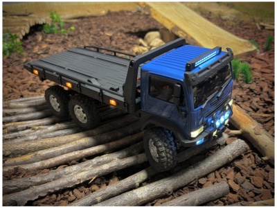Camião CR-18P Tow Truck ARKTOS 6x6 1/18 Azul RTR Absima
