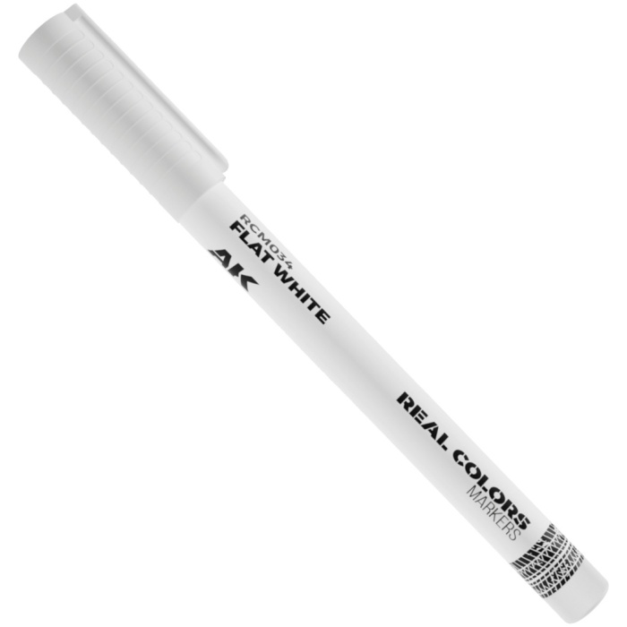 Tinta Caneta Marcardor Flat White AK Interactive - Image 1