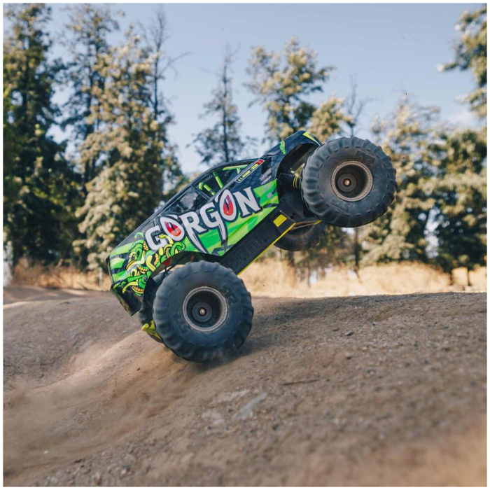 GORGON 4X2 MEGA 550 1/10 Brushed Monster Truck RTR with Battery & Charger Yellow ARRMA - Image 1
