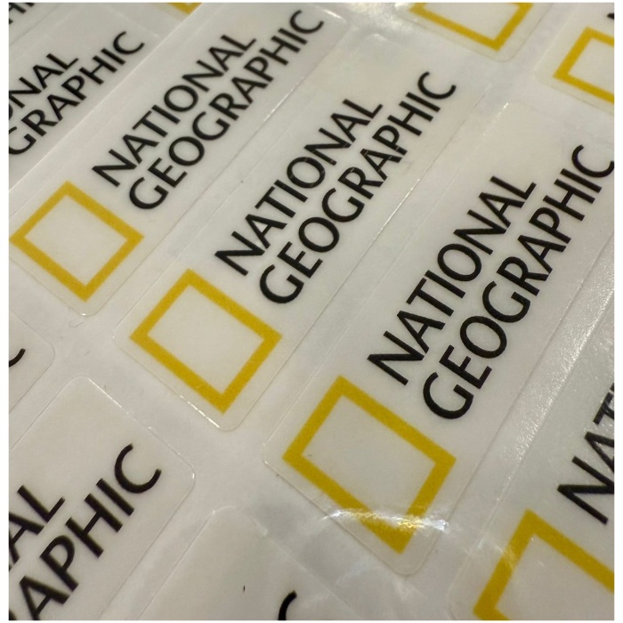 Autocolante 1/10 Tipo National Geographic 48x17mm Fundo Transparente Smart RC Parts - Image 1