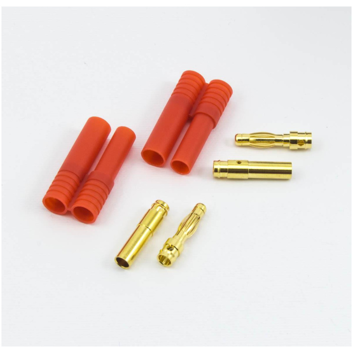 4.0mm BULLET CONNECTOR MALE/FEMALE (2pcs) Ultimate Racing - Image 1