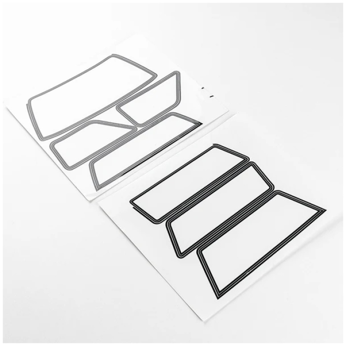 Transparent Window Decal Sheet 1/10 Chevrolet K5 FCX10 FMS - Image 1