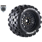 MFT ST-MCROSS 1/8 Stadium Truck Tire Sport Black Wheels Removable 0" 1/2" OFFSET HEX 17mm LOUISE