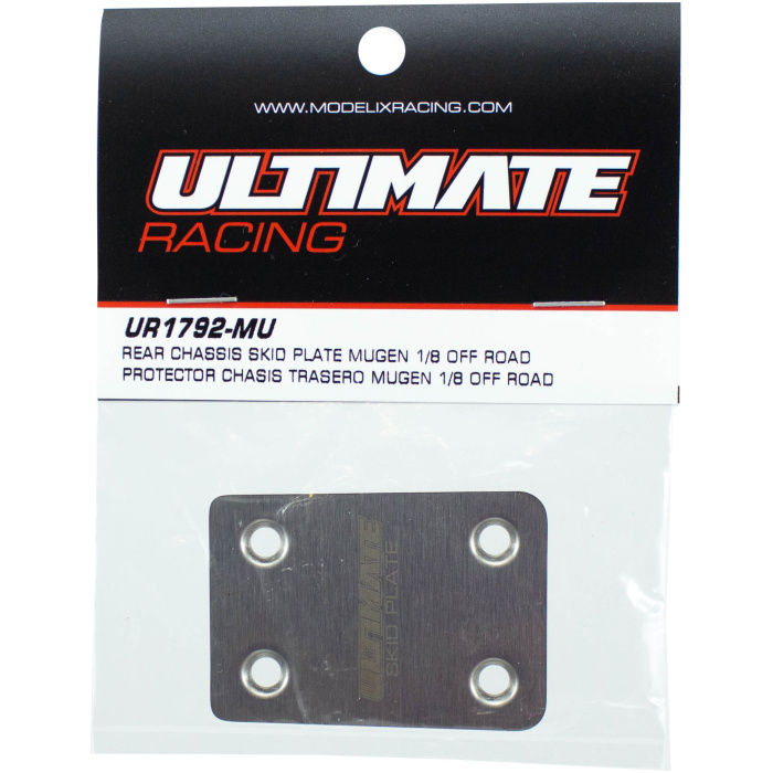 REAR CHASSIS SKID PLATE MUGEN 1/8 OFF ROAD ULTIMATE RACING - Image 1