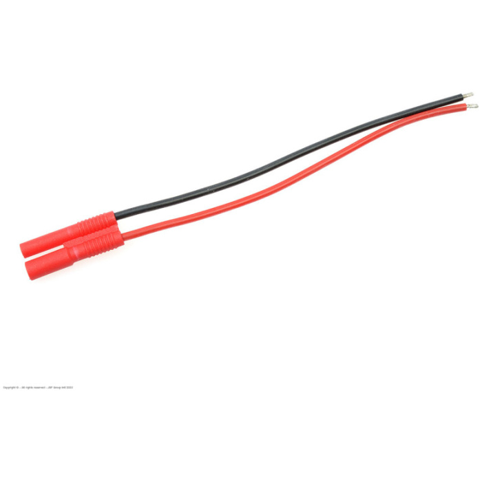 2.0mm gold connector, Female, silicon wire 20AWG, 10cm (1pc) REVTEC - Image 1
