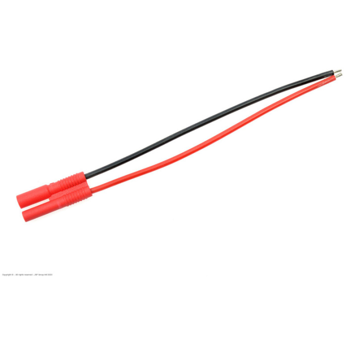 2.0mm gold connector, Male, silicon wire 20AWG, 10cm (1pc) REVTEC - Image 1