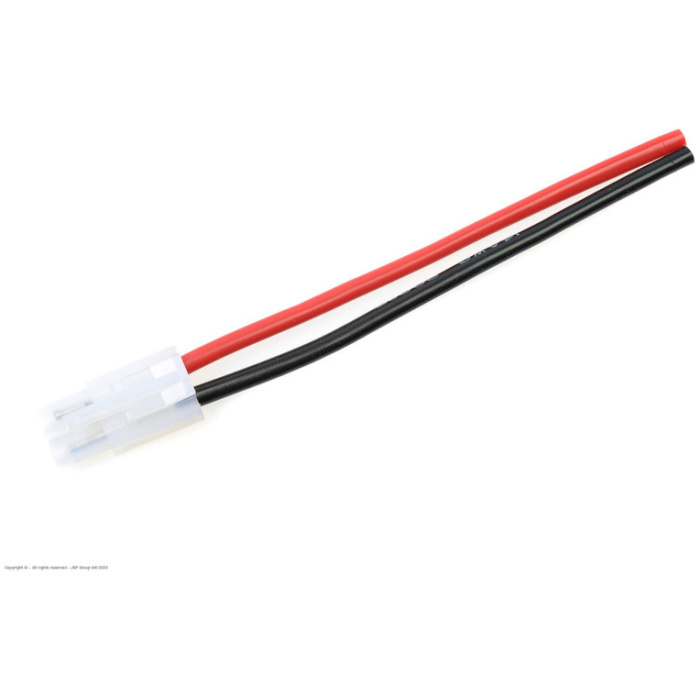 Connector w/ Lead Tamiya Gold Plated Male Plug 14AWG Silicone Wire 12cm (1) Revtec - Image 1