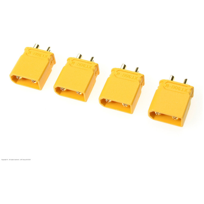 Connector - XT-30U - Gold Plated - Female - 4 pcs REVTEC - Image 1