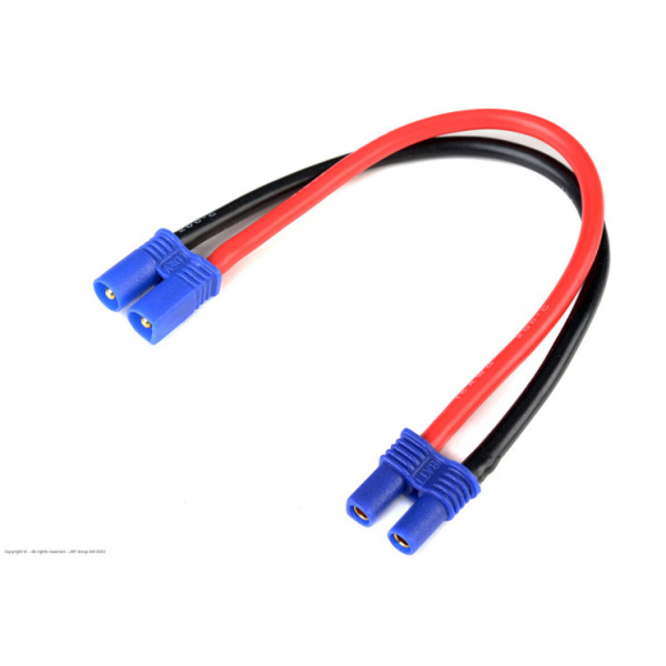 Power Extension Lead - EC-2 - 14AWG Silicone Wire - 12cm - 1 REVTEC