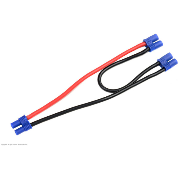 Power Y-Lead - Serial - EC-2 - 14AWG Silicone Wire - 12cm - REVTEC