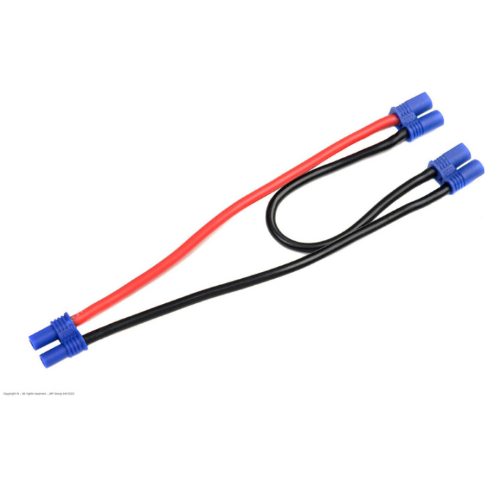 Power Y-Lead - Serial - EC-2 - 14AWG Silicone Wire - 12cm - REVTEC - Image 1
