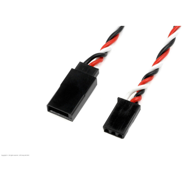 Revtec - Servo Extension Lead - HD Silicone Twisted - Futaba - 22AWG / 60 Strands - 10cm - 1 pc