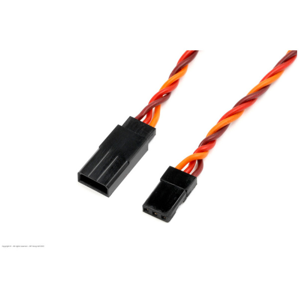 Servo Extension Lead - Twisted - JR/Hitec - 22AWG / 60 Stran REVTEC